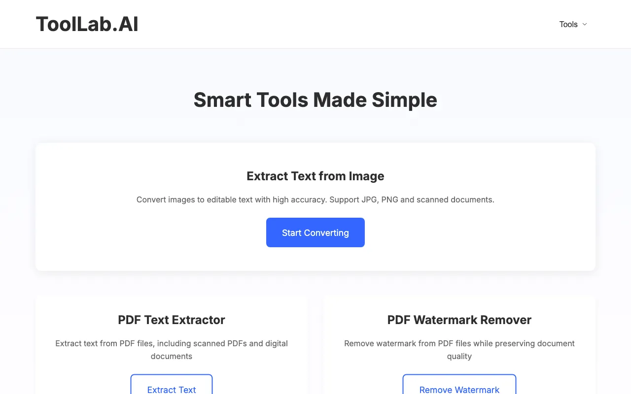 ToolLab.AI — preview screenshot