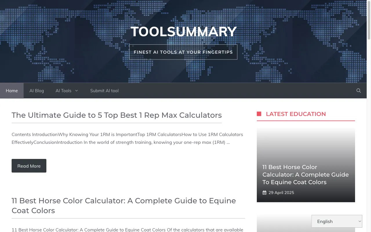 Toolsummary — preview screenshot