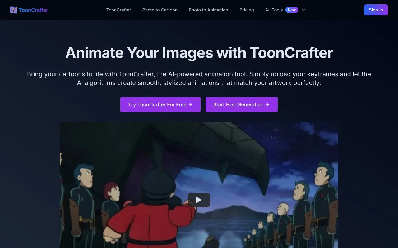 ToonCrafter — preview screenshot