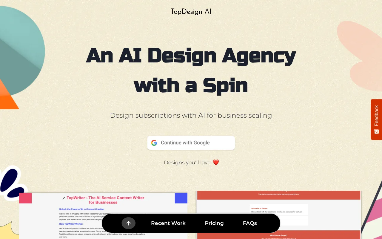 TopDesign AI — preview screenshot