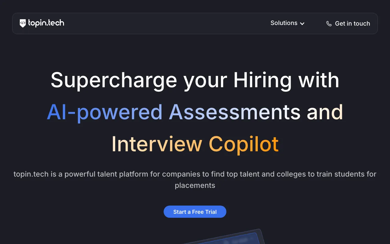 topin.tech — preview screenshot