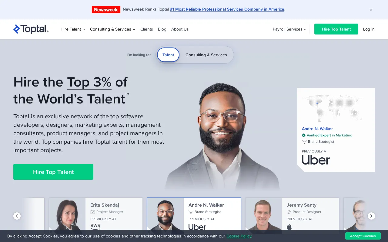 Toptal — preview screenshot