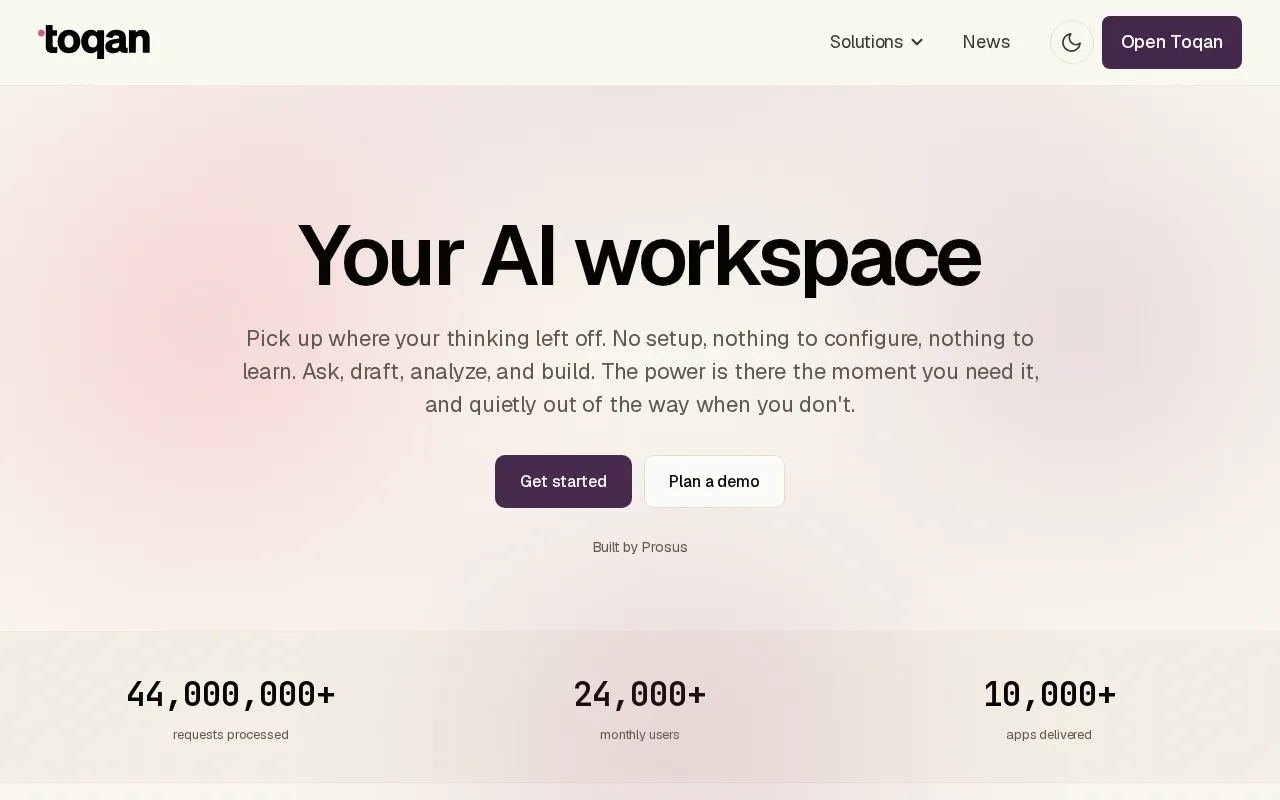 Toqan — preview screenshot