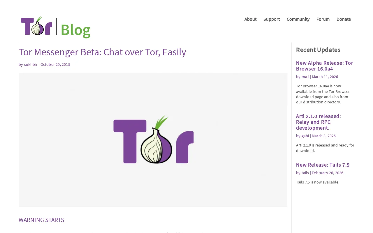 Tor Messenger — preview screenshot
