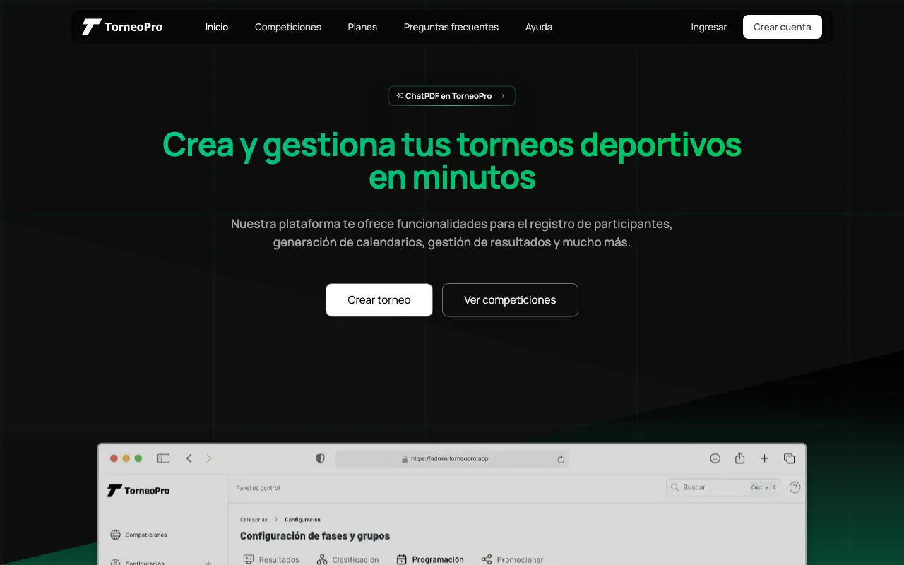 TorneoPro — preview screenshot
