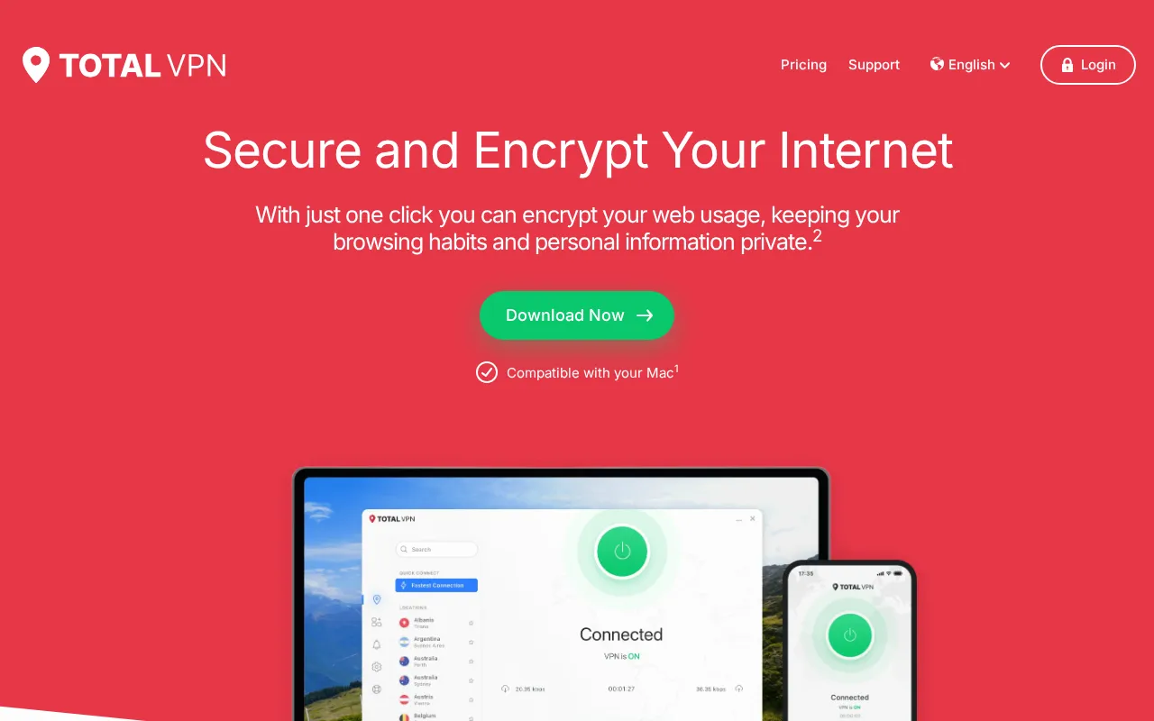 TotalVPN — preview screenshot