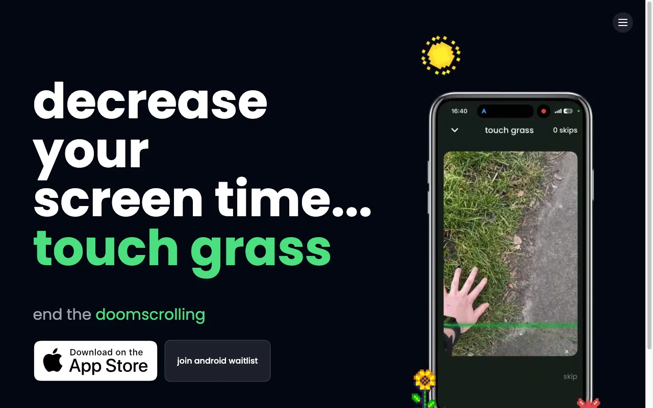 touch grass — preview screenshot