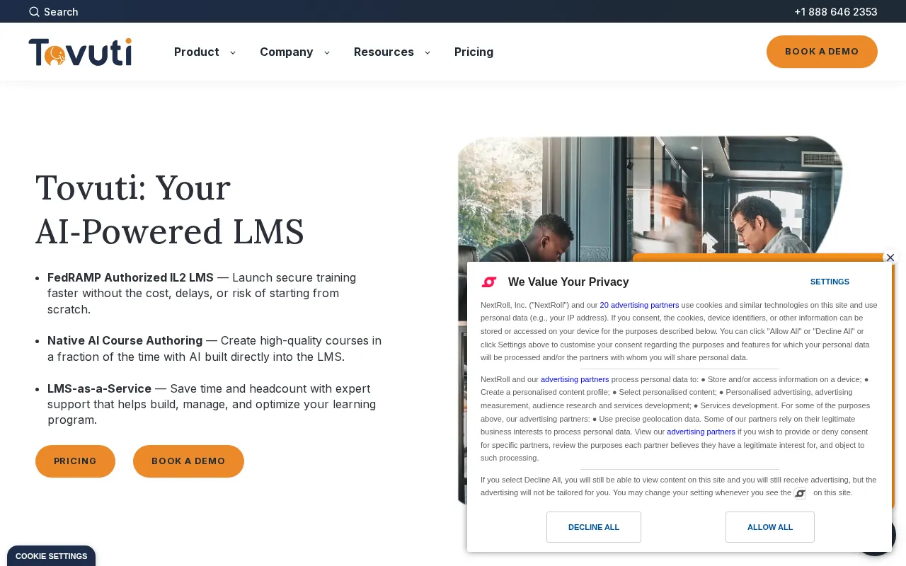 Tovuti LMS — preview screenshot