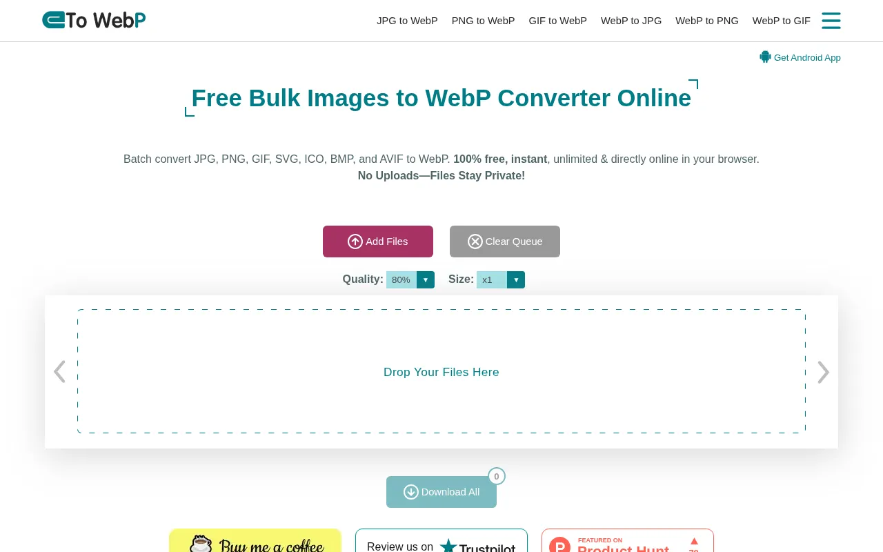 ToWebP — preview screenshot