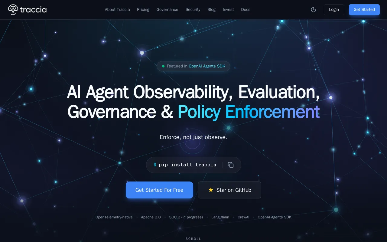 Traccia — preview screenshot