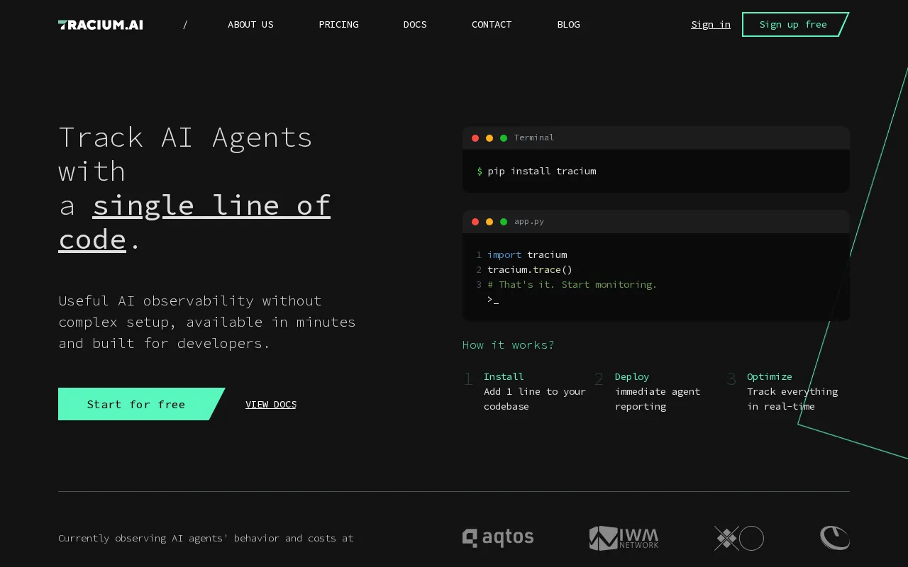Tracium.ai — preview screenshot