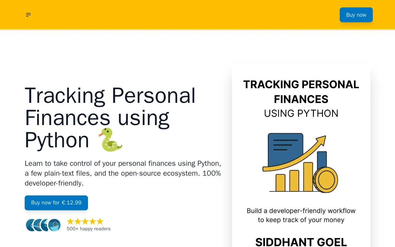 Tracking Personal Finances using Python — preview screenshot