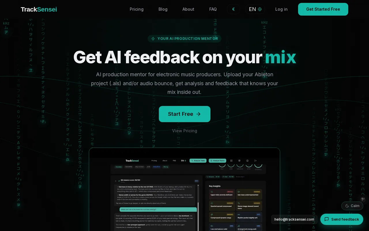 TrackSensei — preview screenshot