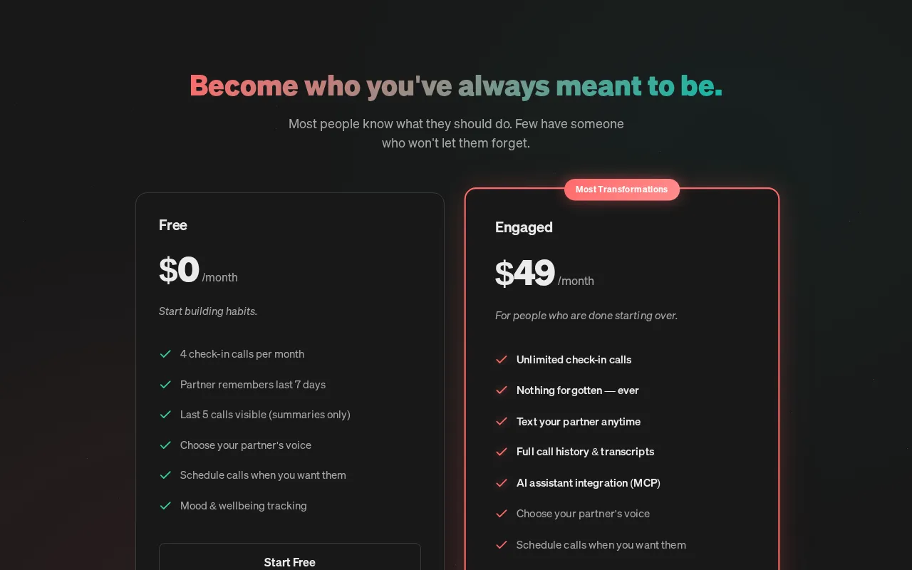 TractorBeam — pricing page