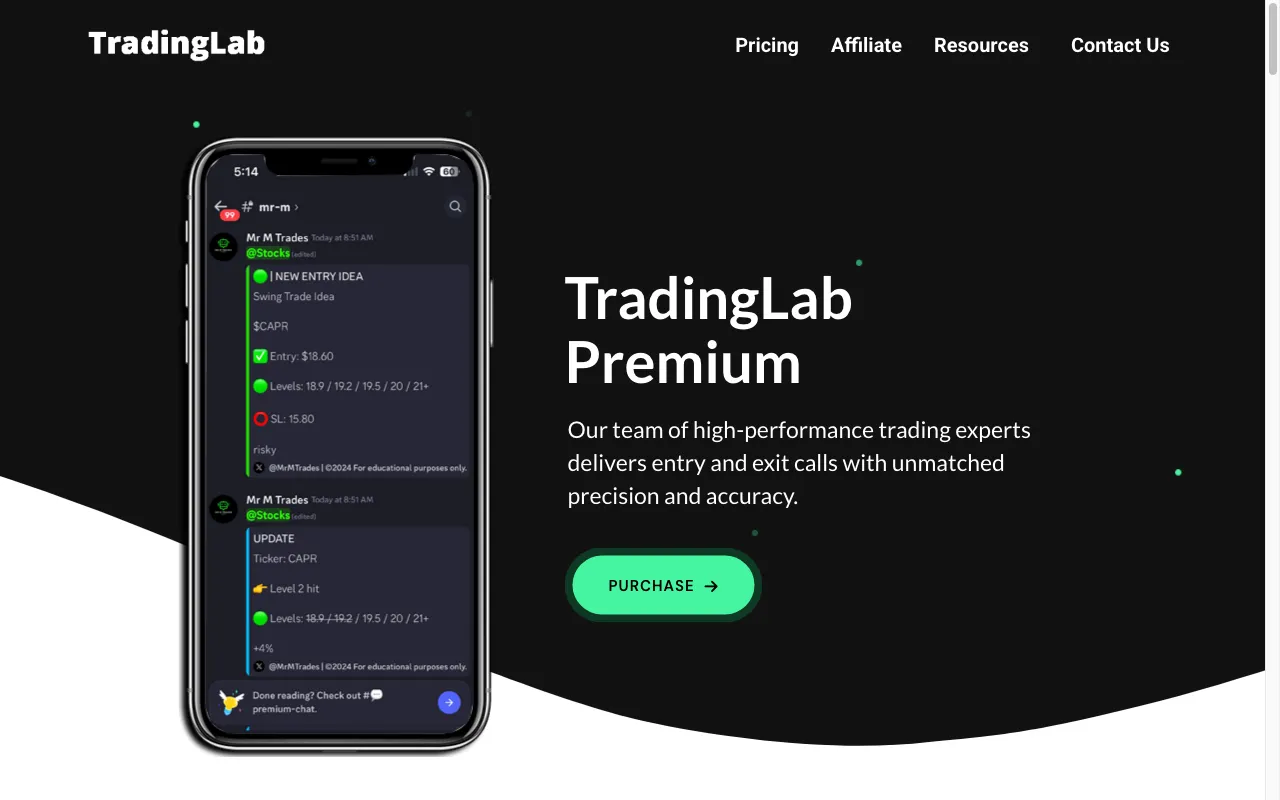 TradingLab — preview screenshot