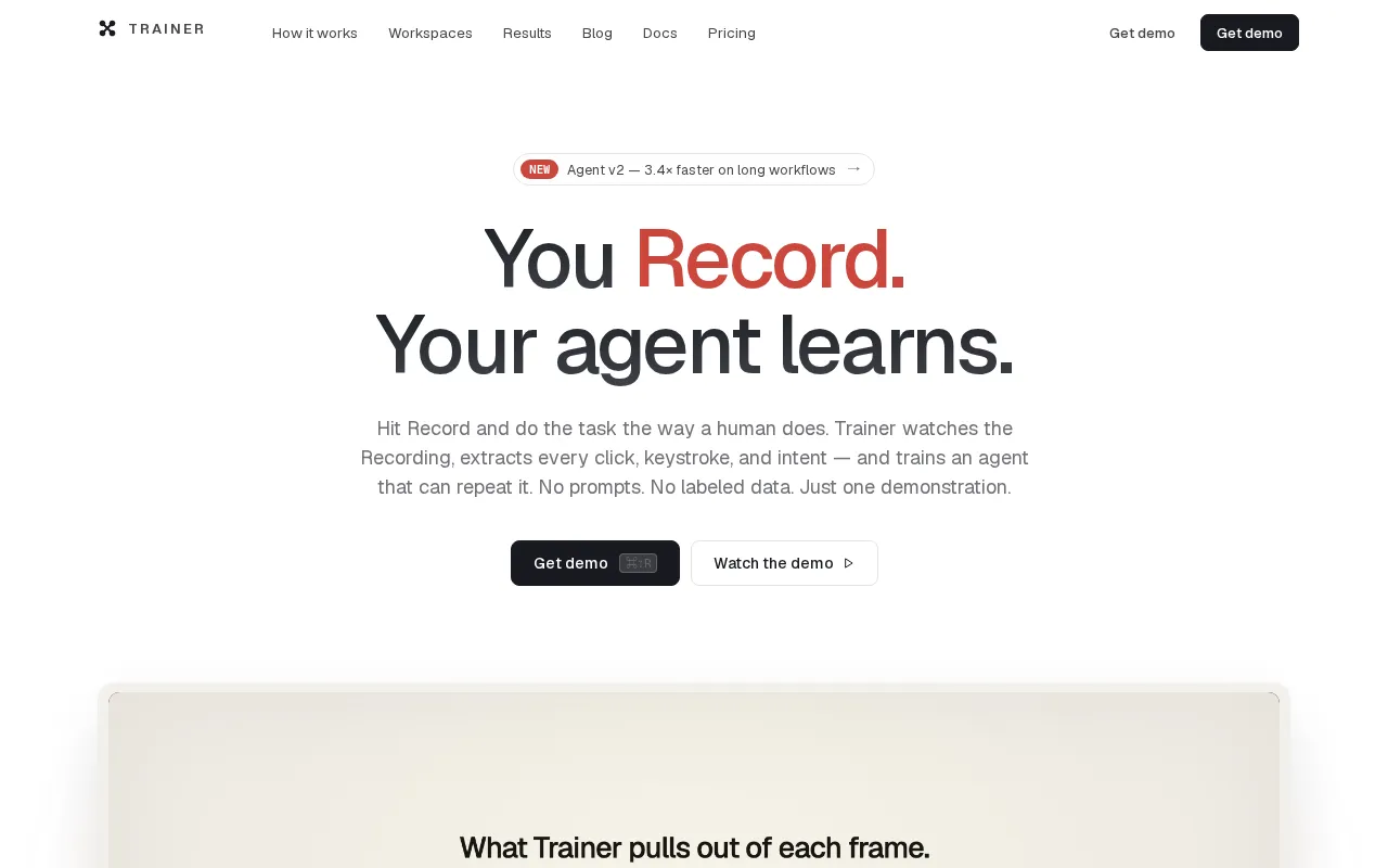 Trainer — preview screenshot