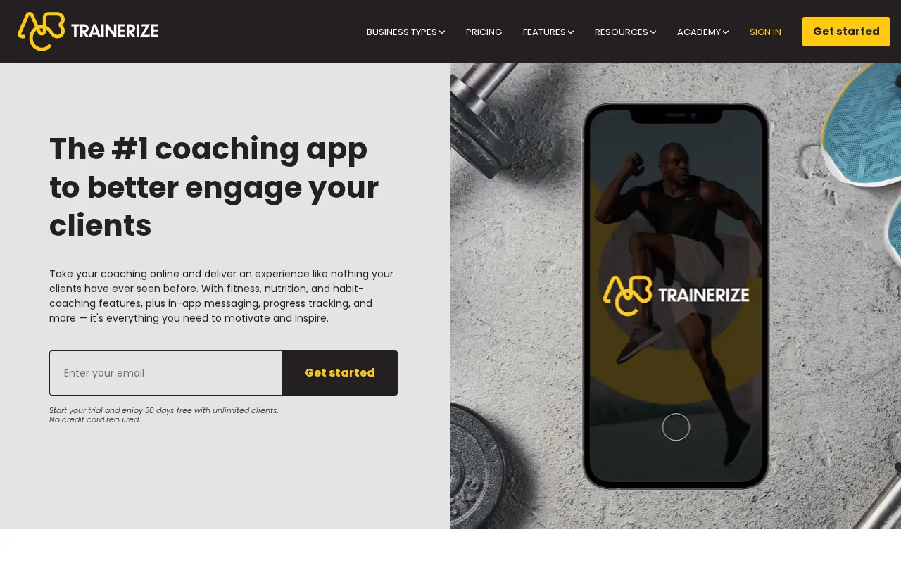 Trainerize — preview screenshot