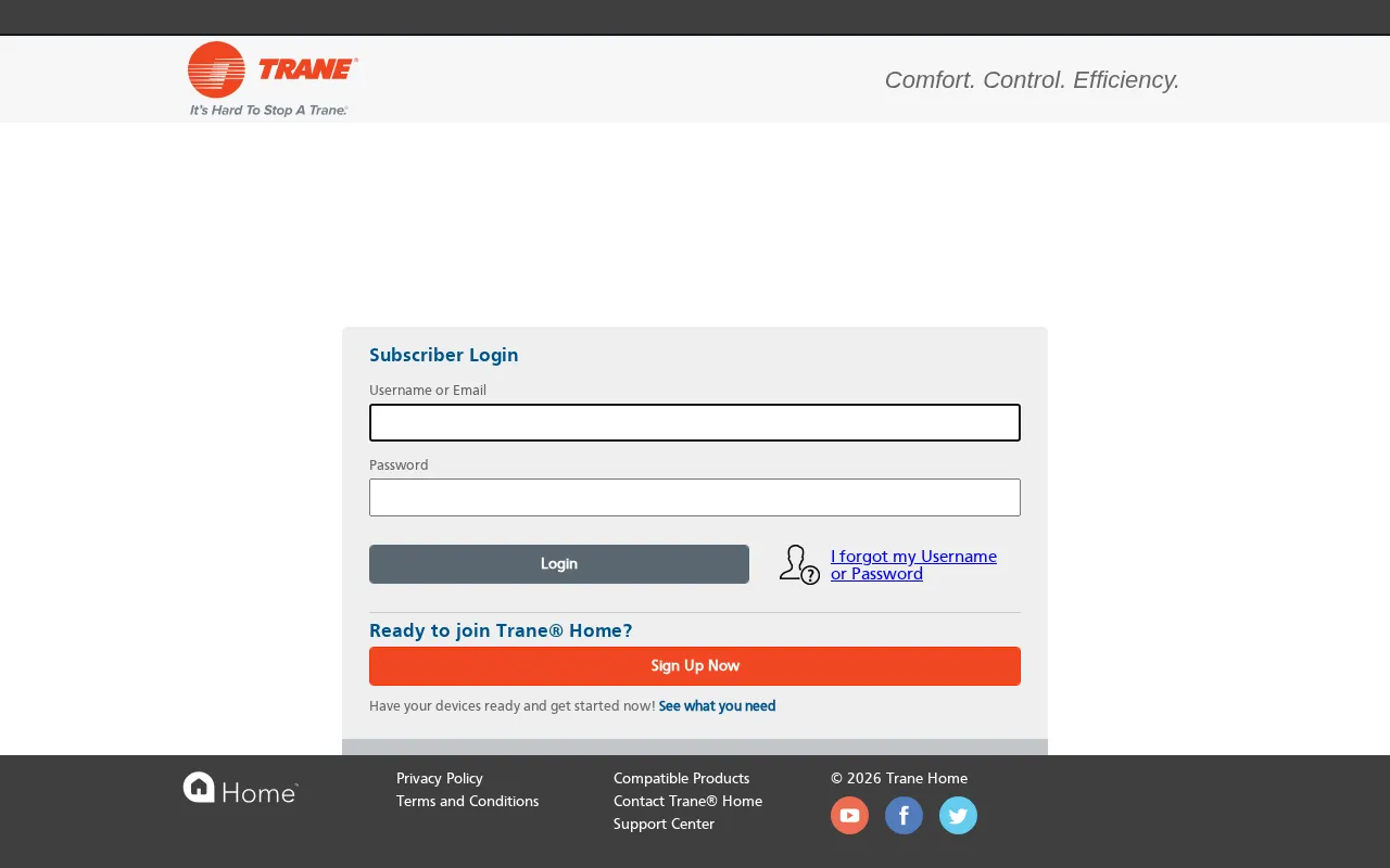 Trane® Home — preview screenshot