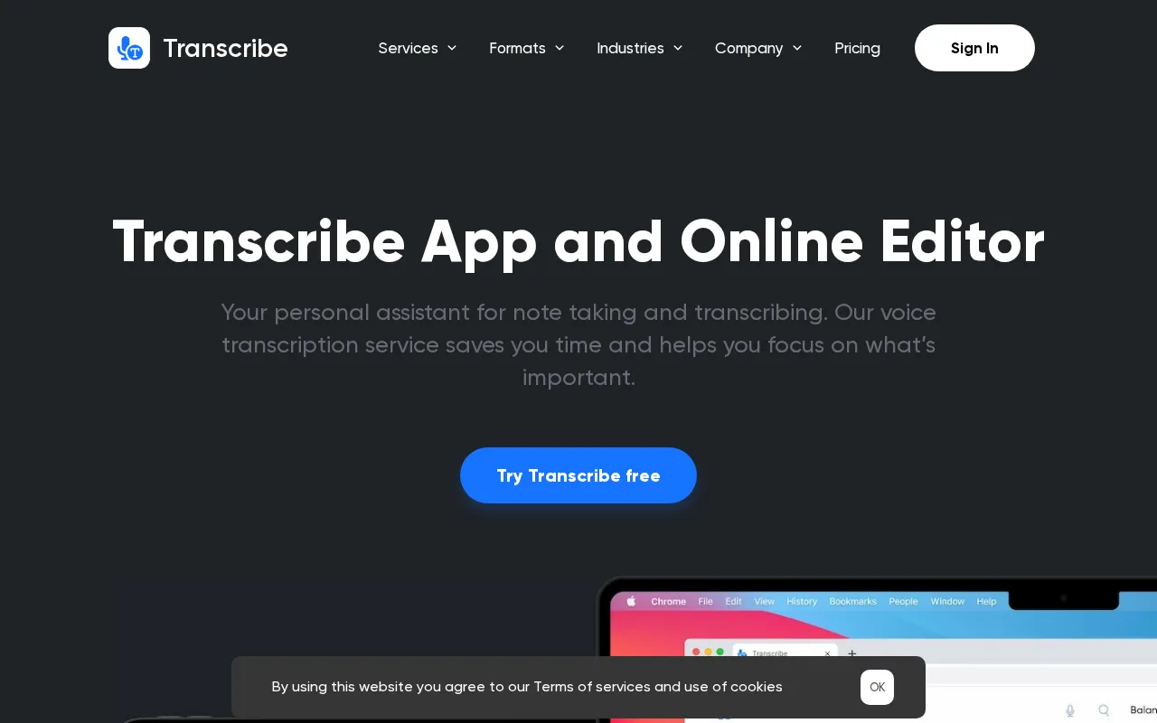 Transcribe — preview screenshot