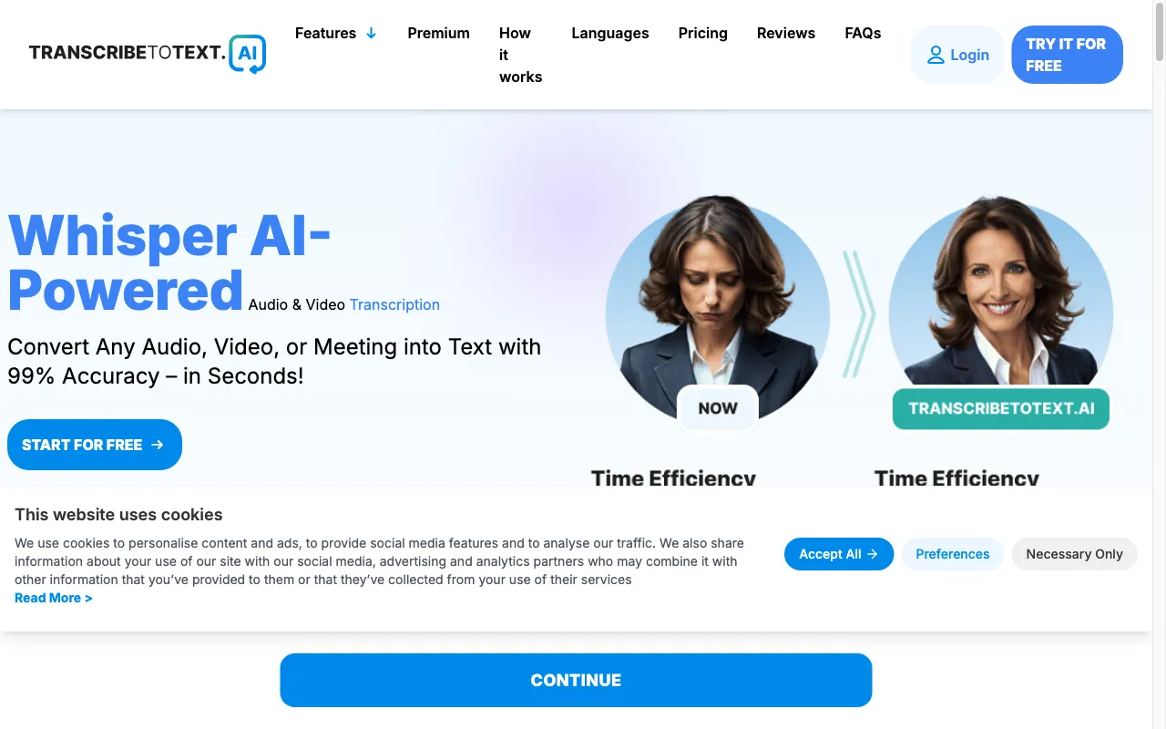 TranscribetoText.AI — preview screenshot