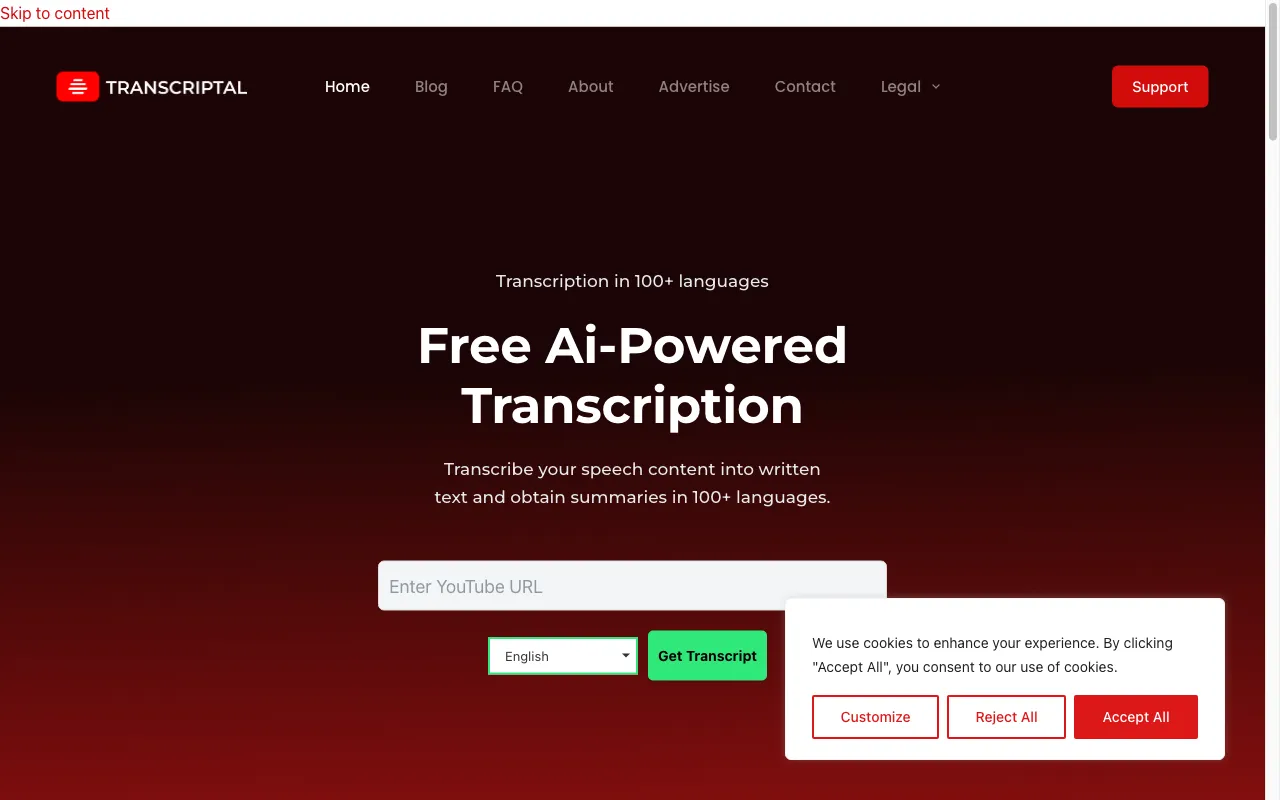 Transcriptal — preview screenshot