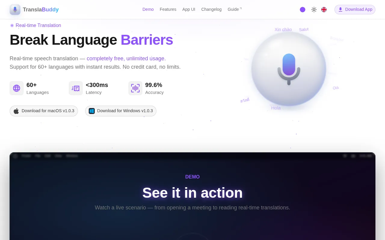 TranslaBuddy — preview screenshot