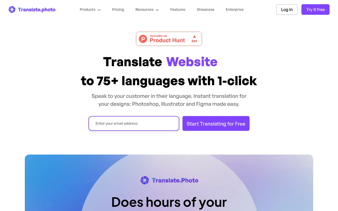 Translate.Photo — preview screenshot