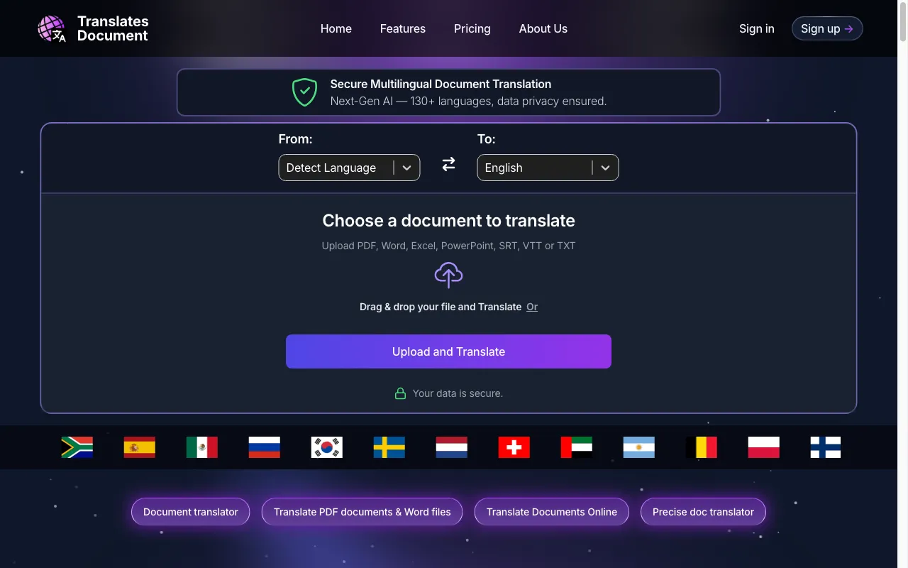 TranslatesDocument — preview screenshot