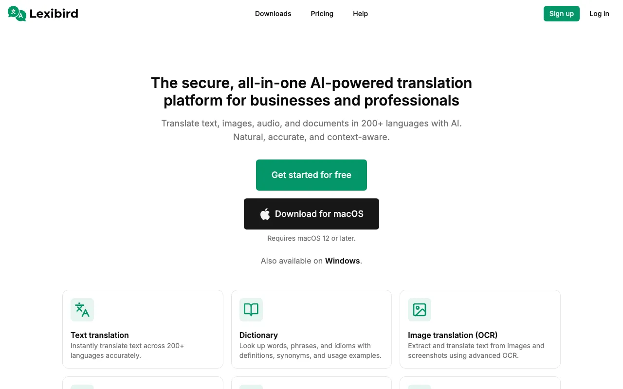Lexibird — preview screenshot