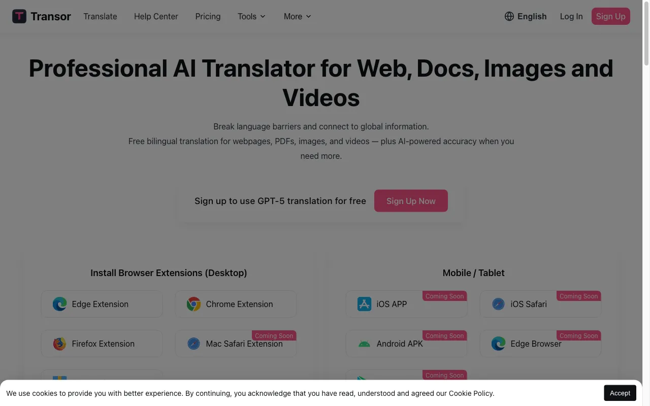Transor — preview screenshot