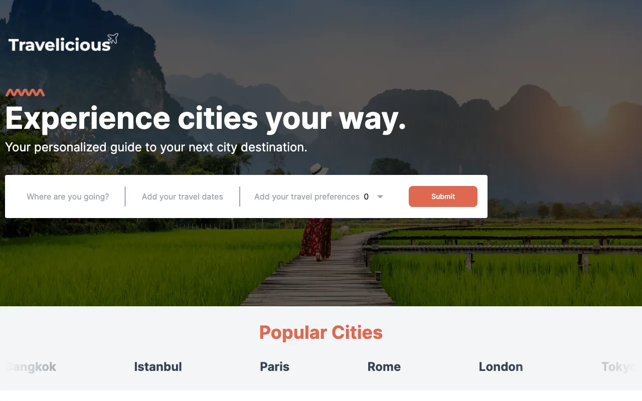 Travelicious — preview screenshot
