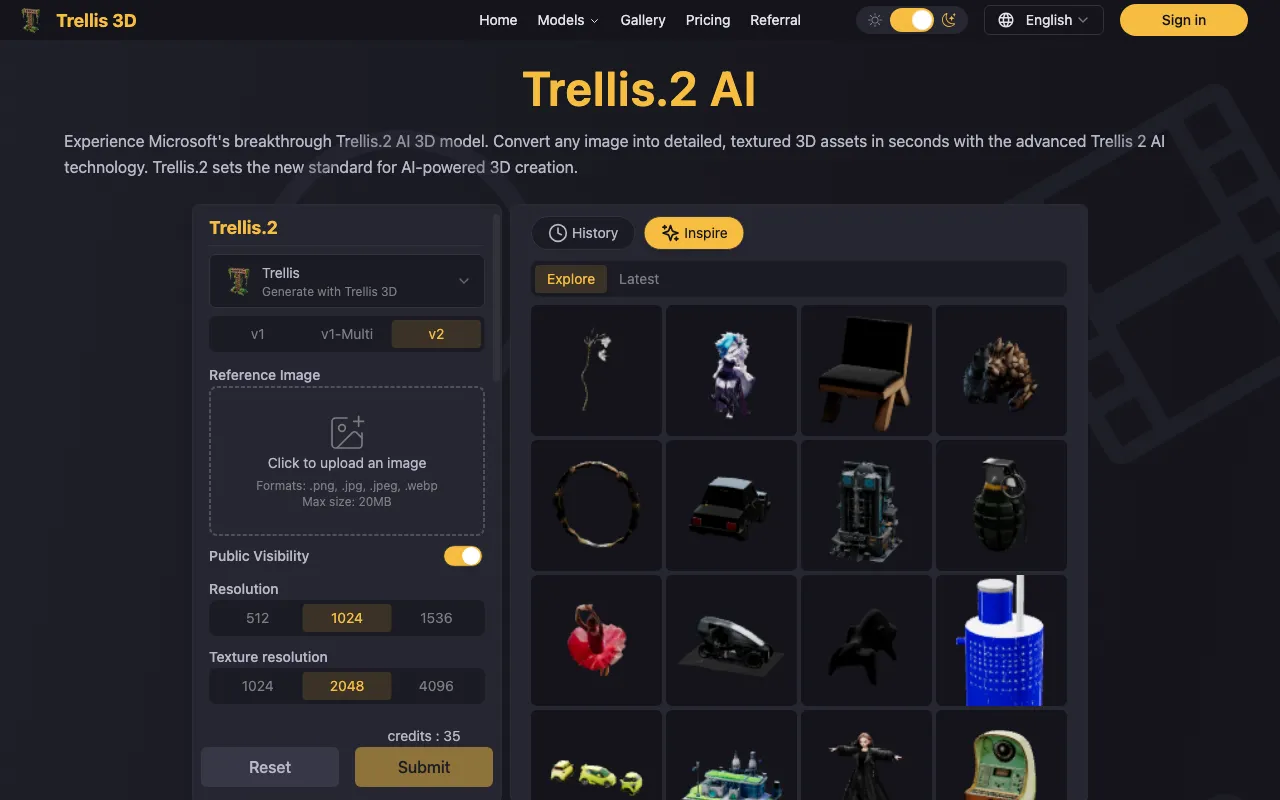 trellis3d.net — preview screenshot