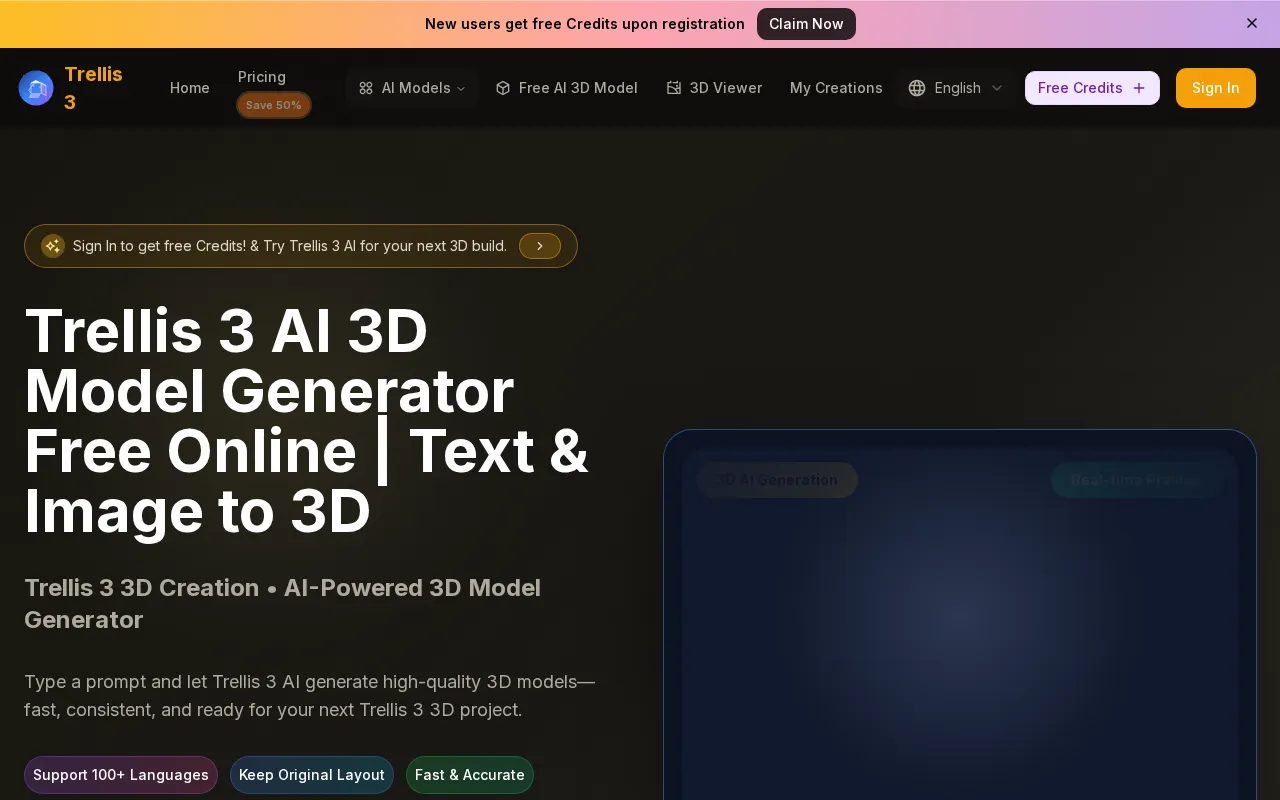 Trellis 3 — preview screenshot