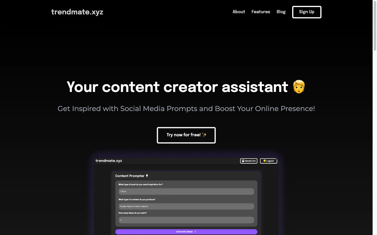 trendmate.xyz — preview screenshot