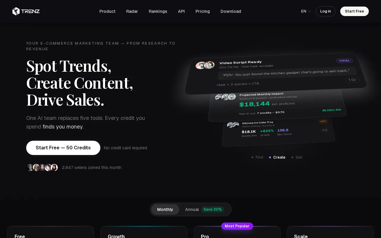 Trenz — pricing page