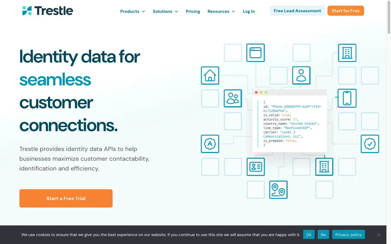 Trestle - Identity Data Enrichment and Validation APIs - Identity data for seamless customer connections. — preview screenshot
