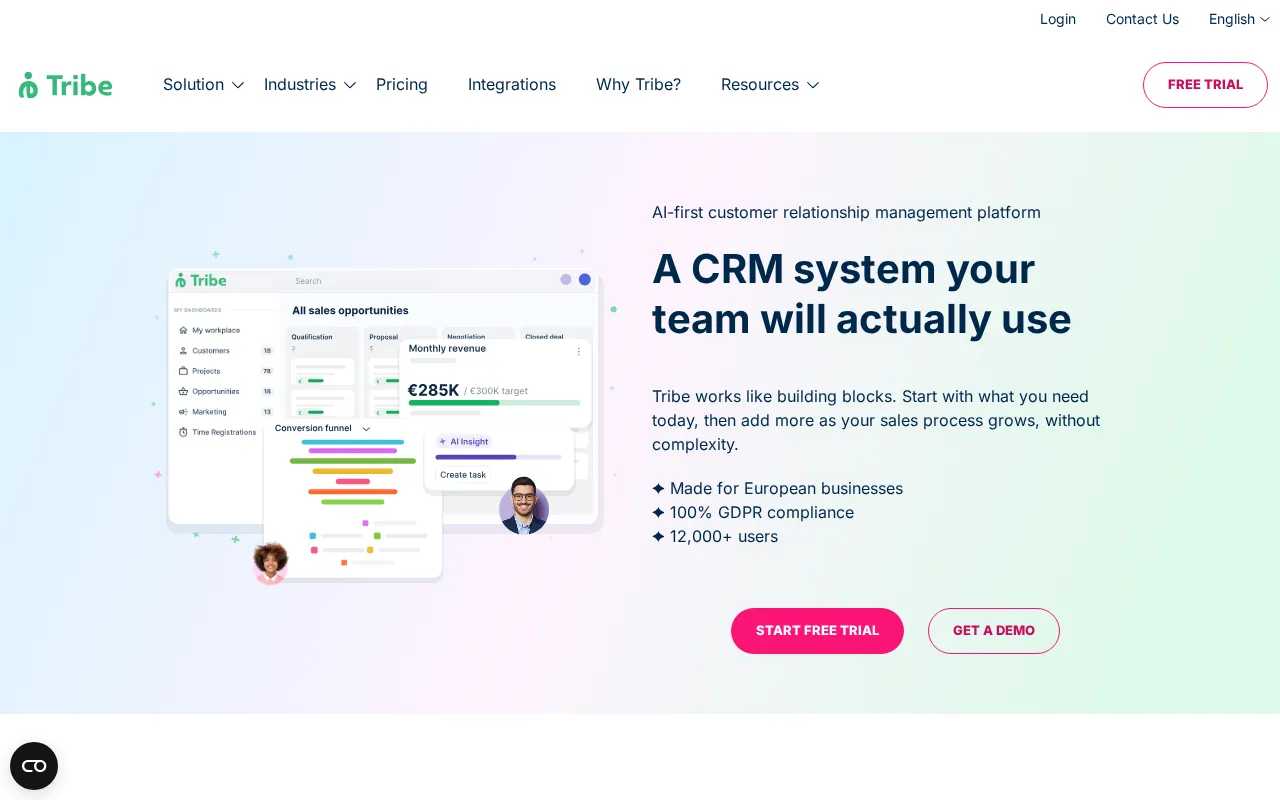 Tribecrm — preview screenshot