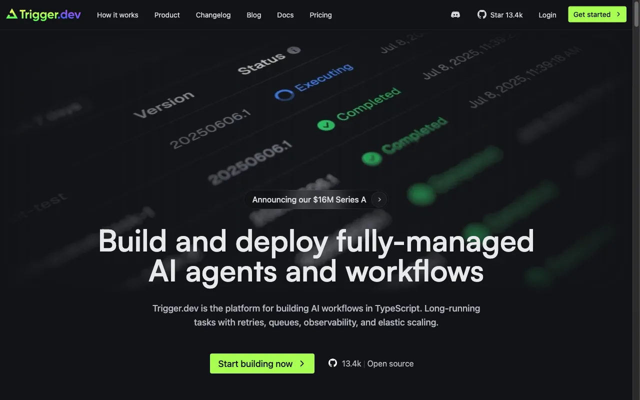 Trigger.dev — preview screenshot