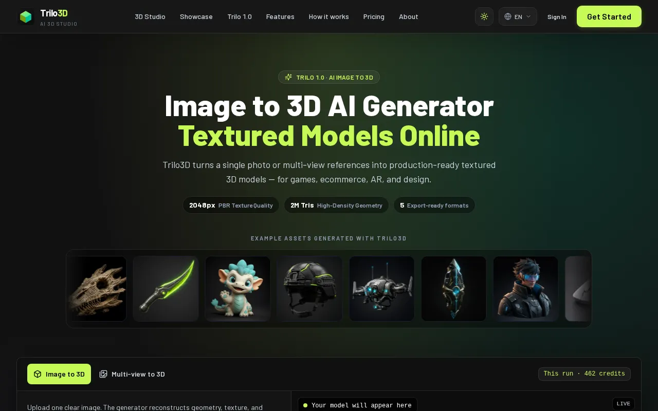 Trilo3D AI — preview screenshot