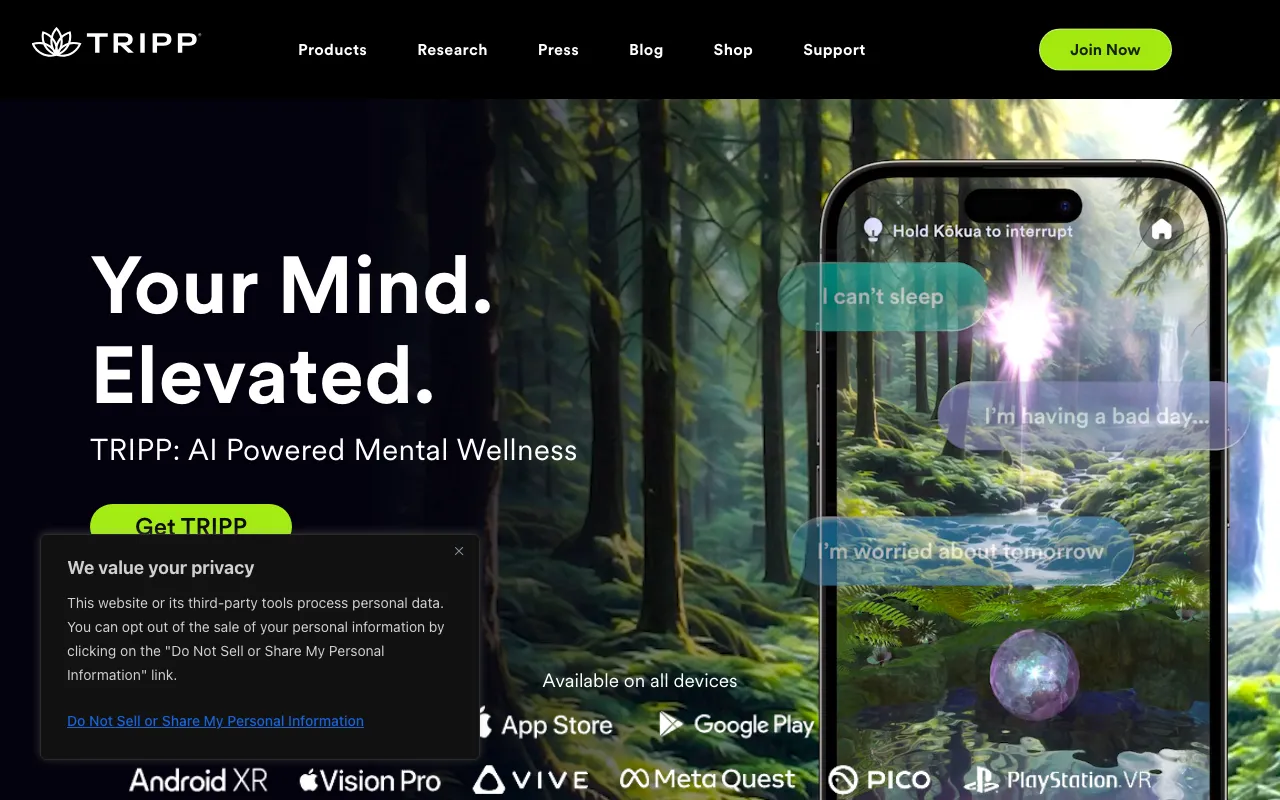 TRIPP — preview screenshot