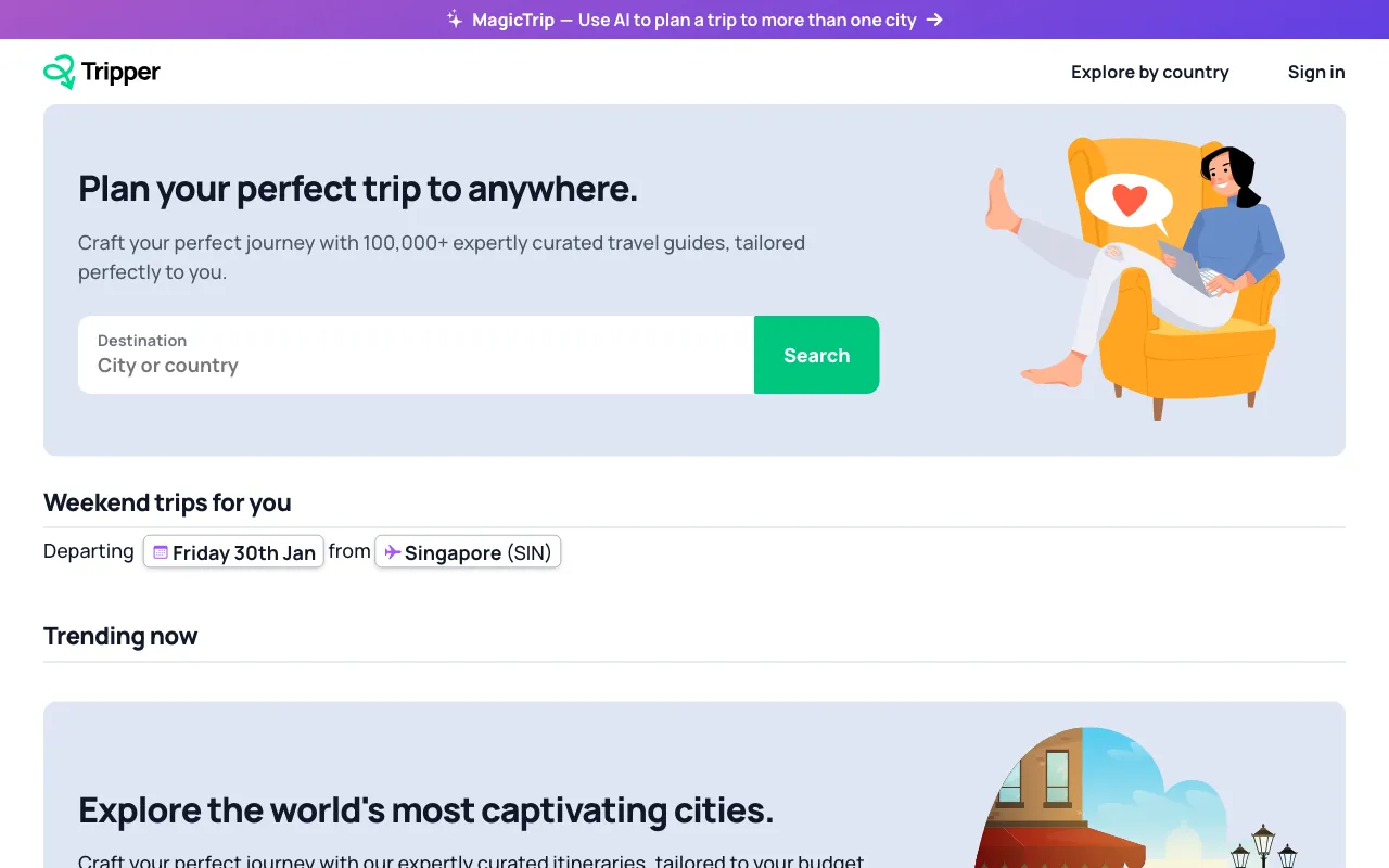 Tripper Guide — preview screenshot