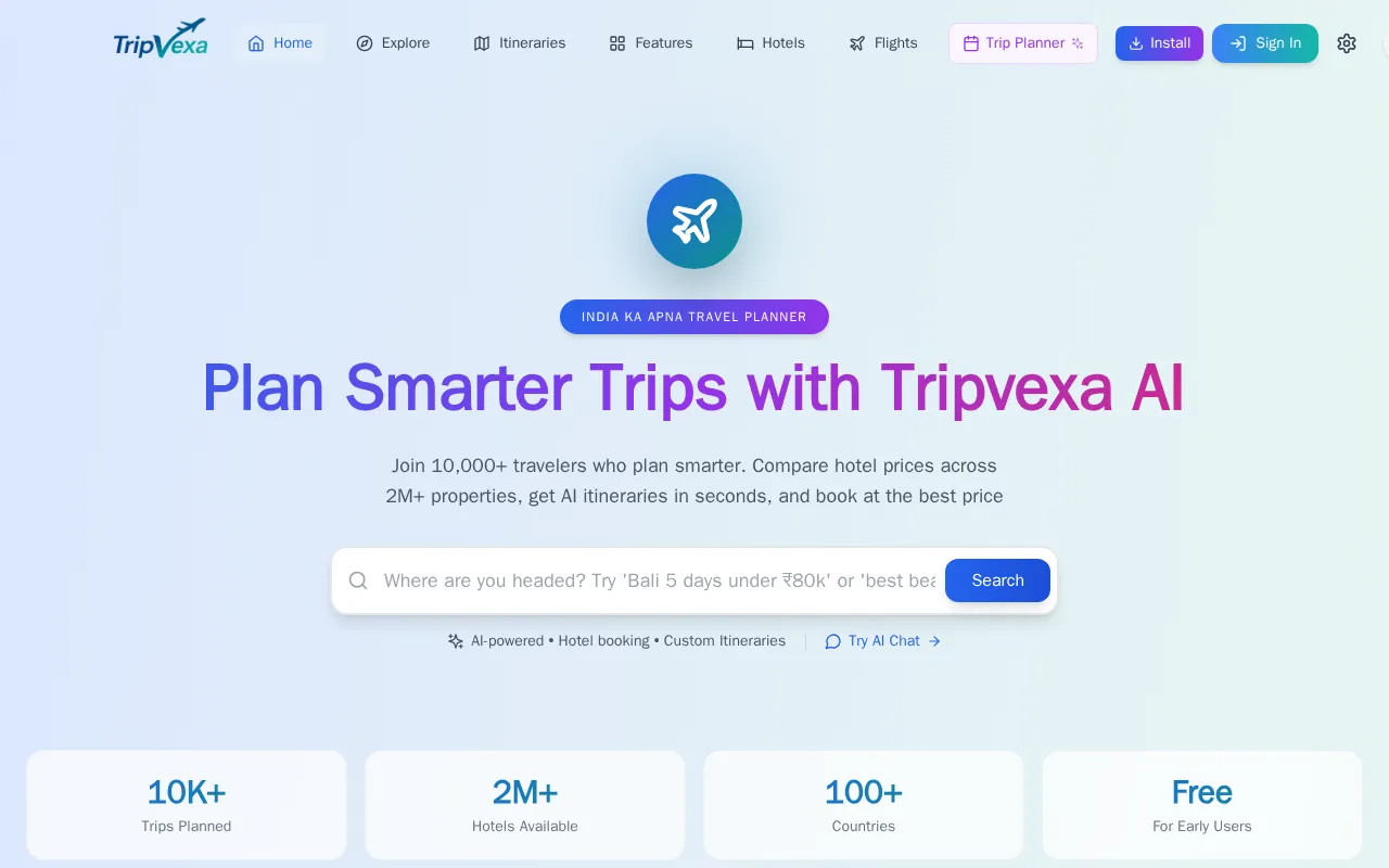 Tripvexa — preview screenshot