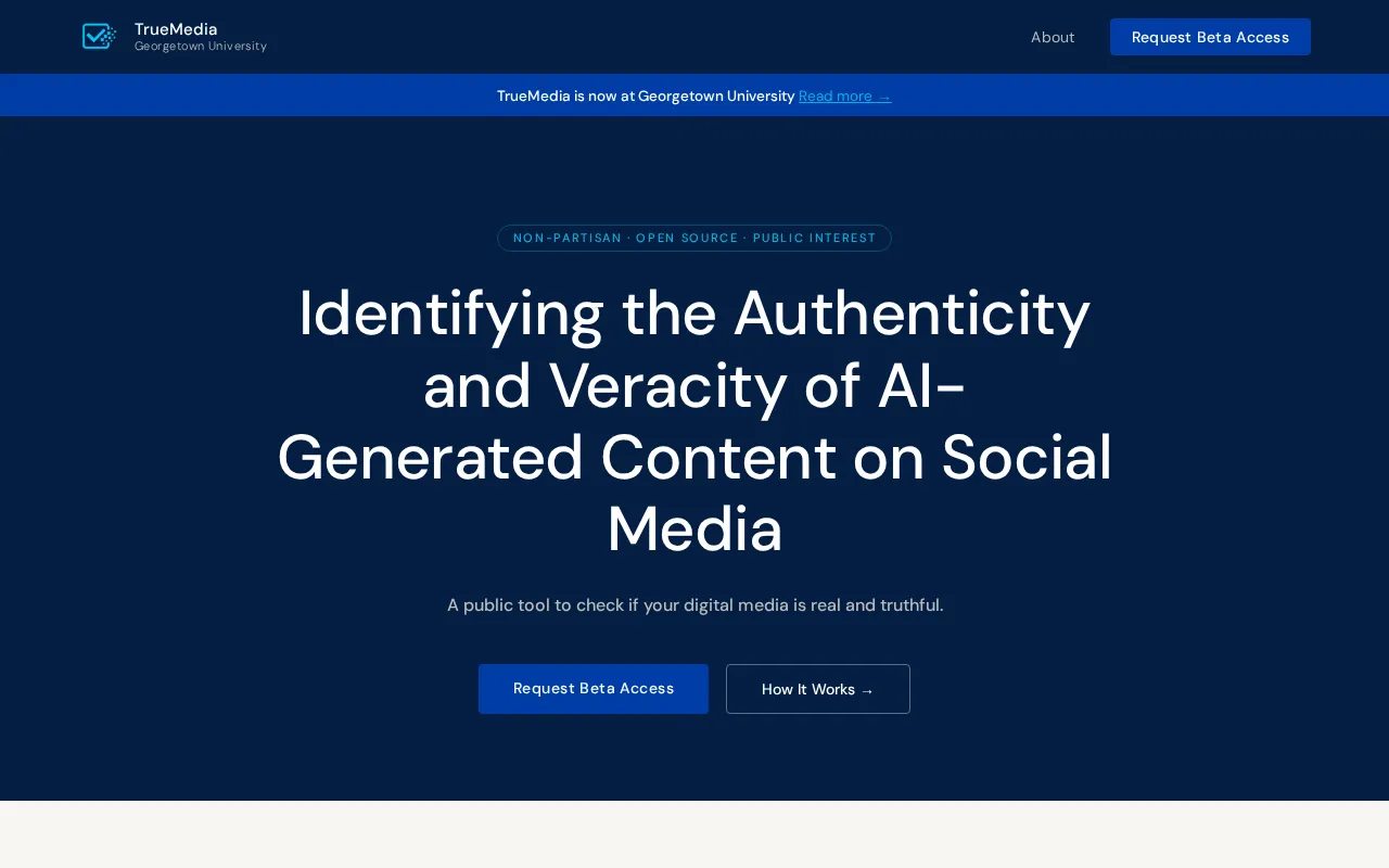 TrueMedia — preview screenshot