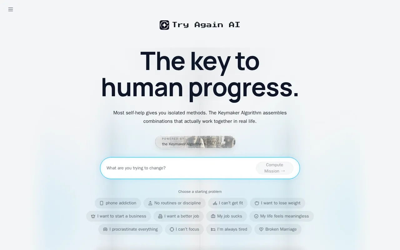 Try Again AI — preview screenshot