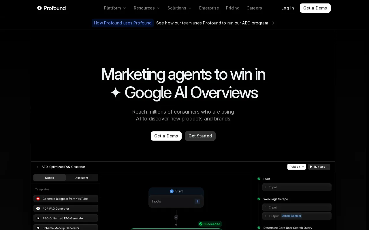 Tryprofound — preview screenshot