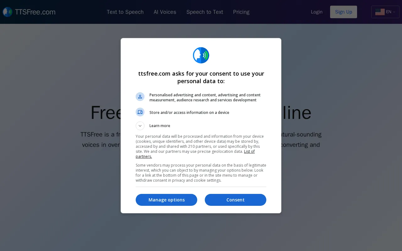 Ttsfree — preview screenshot