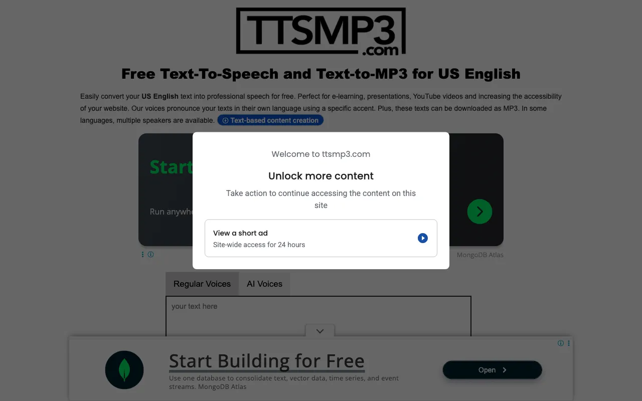 ttsMP3.com — preview screenshot