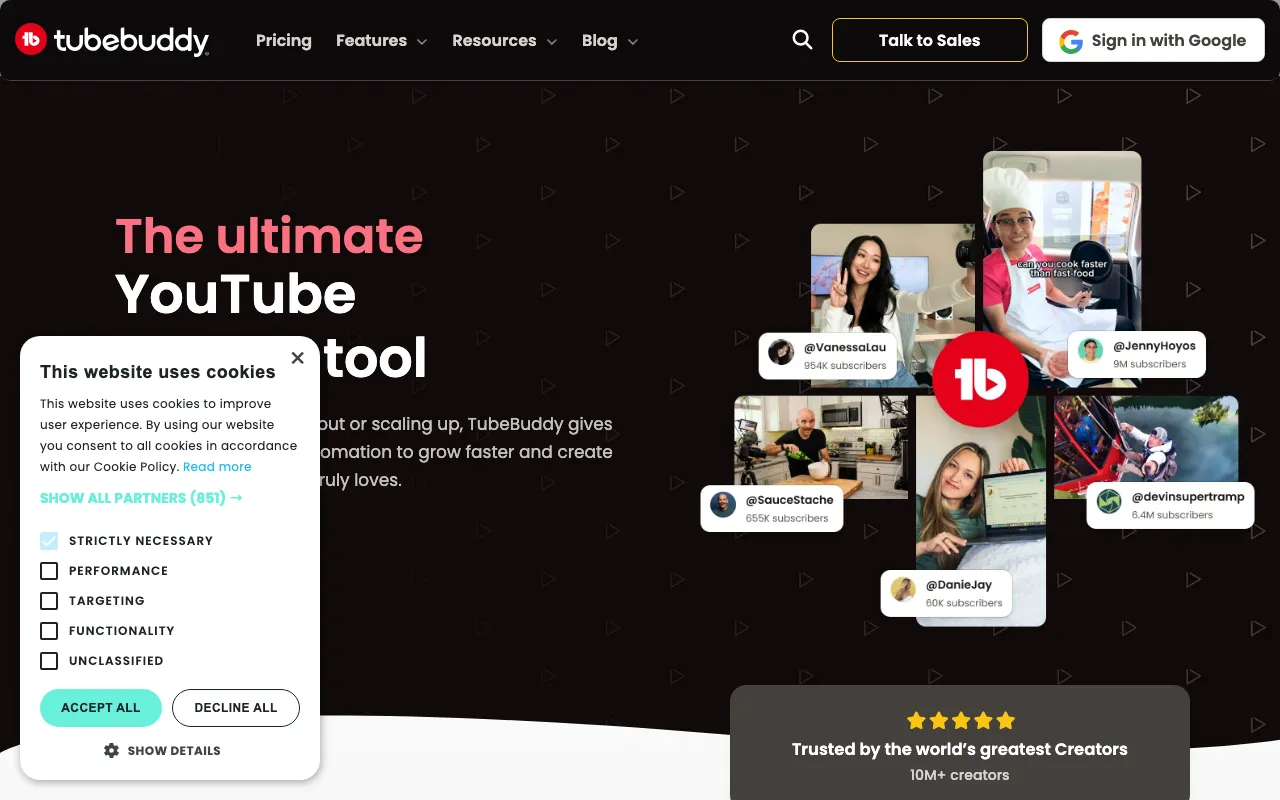 TubeBuddy — preview screenshot
