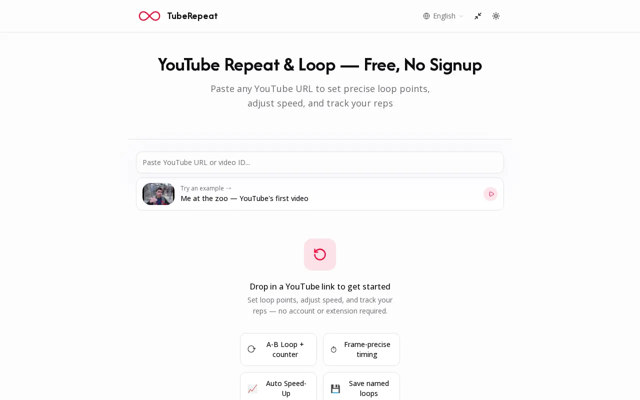 TubeRepeat — preview screenshot