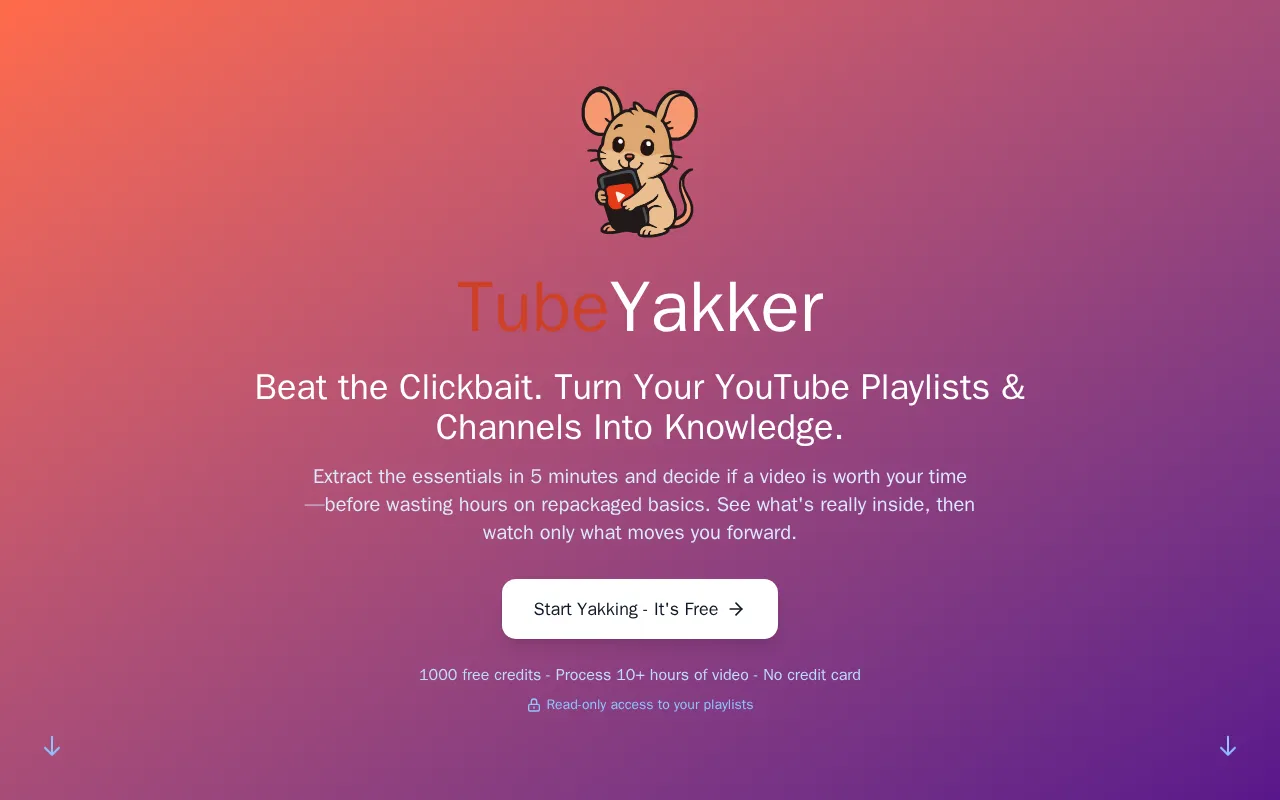 TubeYakker — preview screenshot